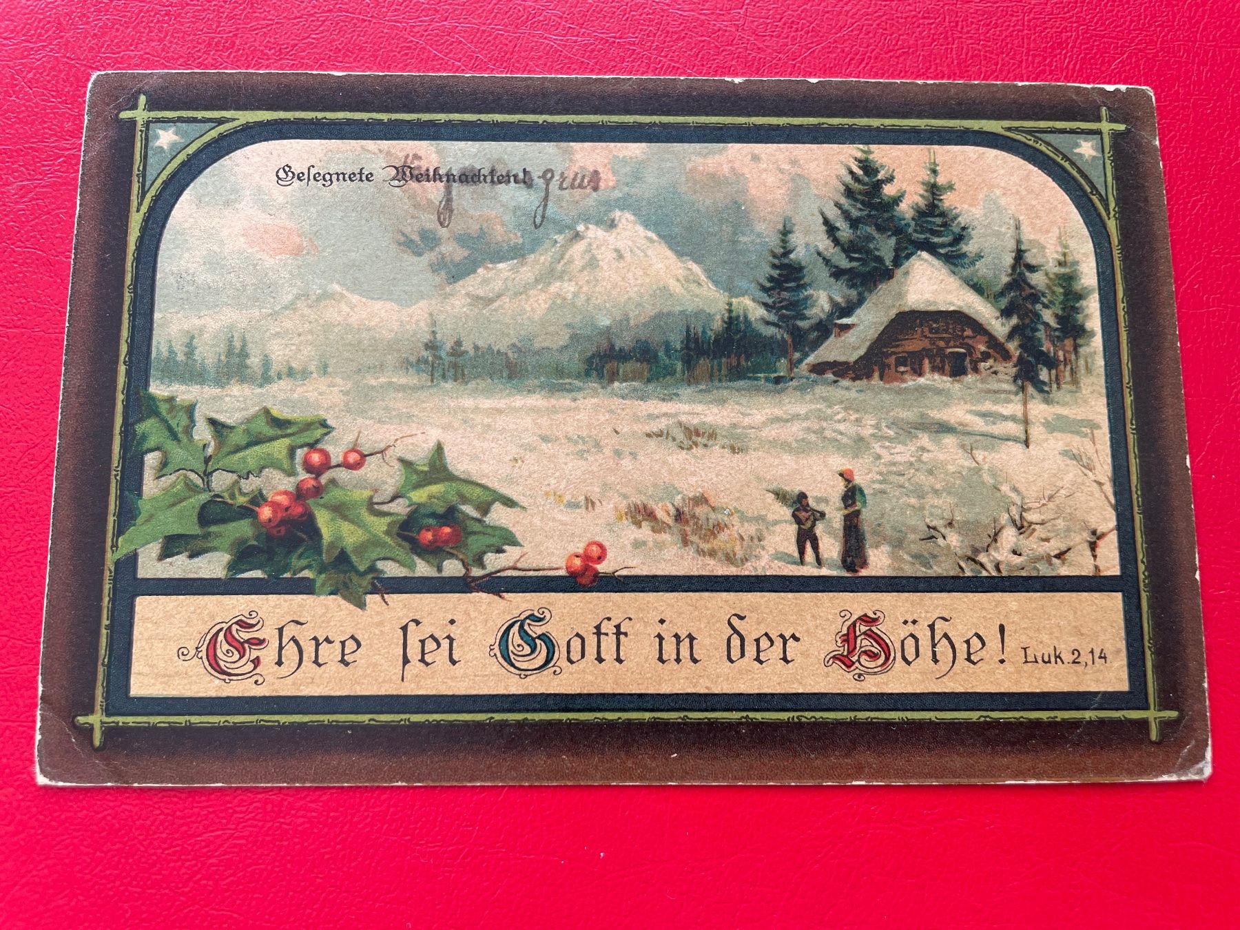Ansichtskarten: 1919 // Ehre sei Gott in der Höhe! – Gebraucht aus St-Légier-La Chiésaz von Theo005