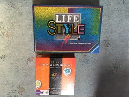 2 Gesellschaftsspiele: Lifestyle & Trivial Pursuit