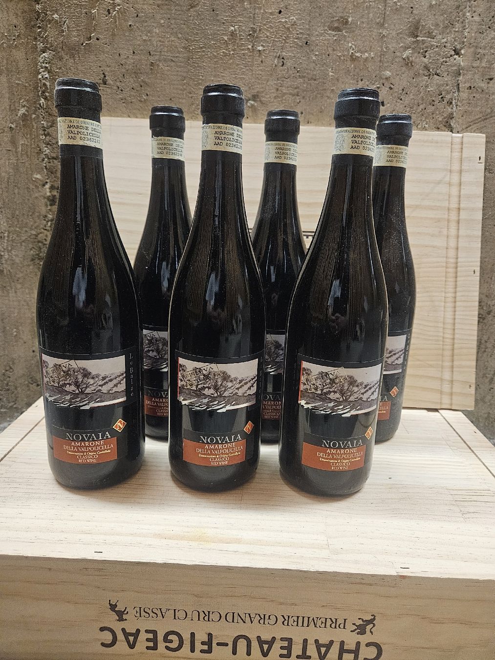 Amarone Vino: 6 Flaschen Novaia Amarone Classico Riserva 2007 – Nuovo e nell'imballaggio originale da Zofingen venduto da WouterSamwel