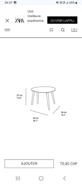 Tische: Table basse marron - Zarahome – Neu und originalverpackt aus Carouge GE von cor_6dh7 1