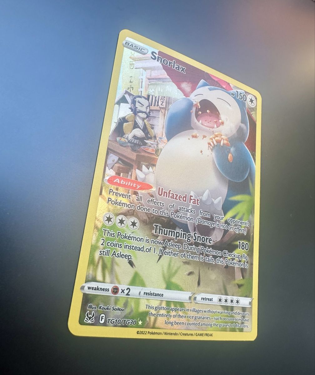 Pokémon Cartes à collectionner: Snorlax #TG10 - Lost Origin - Ab 1.- ! – D'occasion à Bern par HugoStiglitz11 1