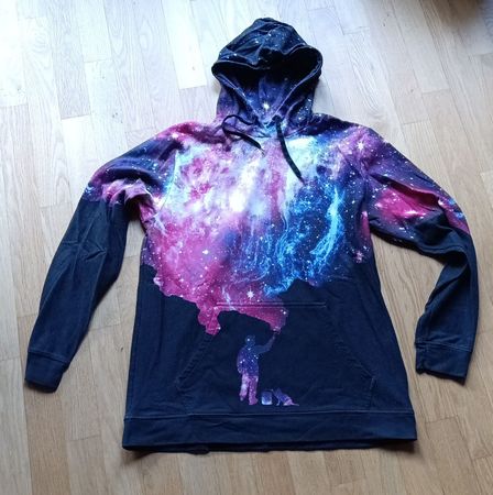 Galaxy Kapuzenpulover, Grösse XL. eher kleiner Ausgemessen