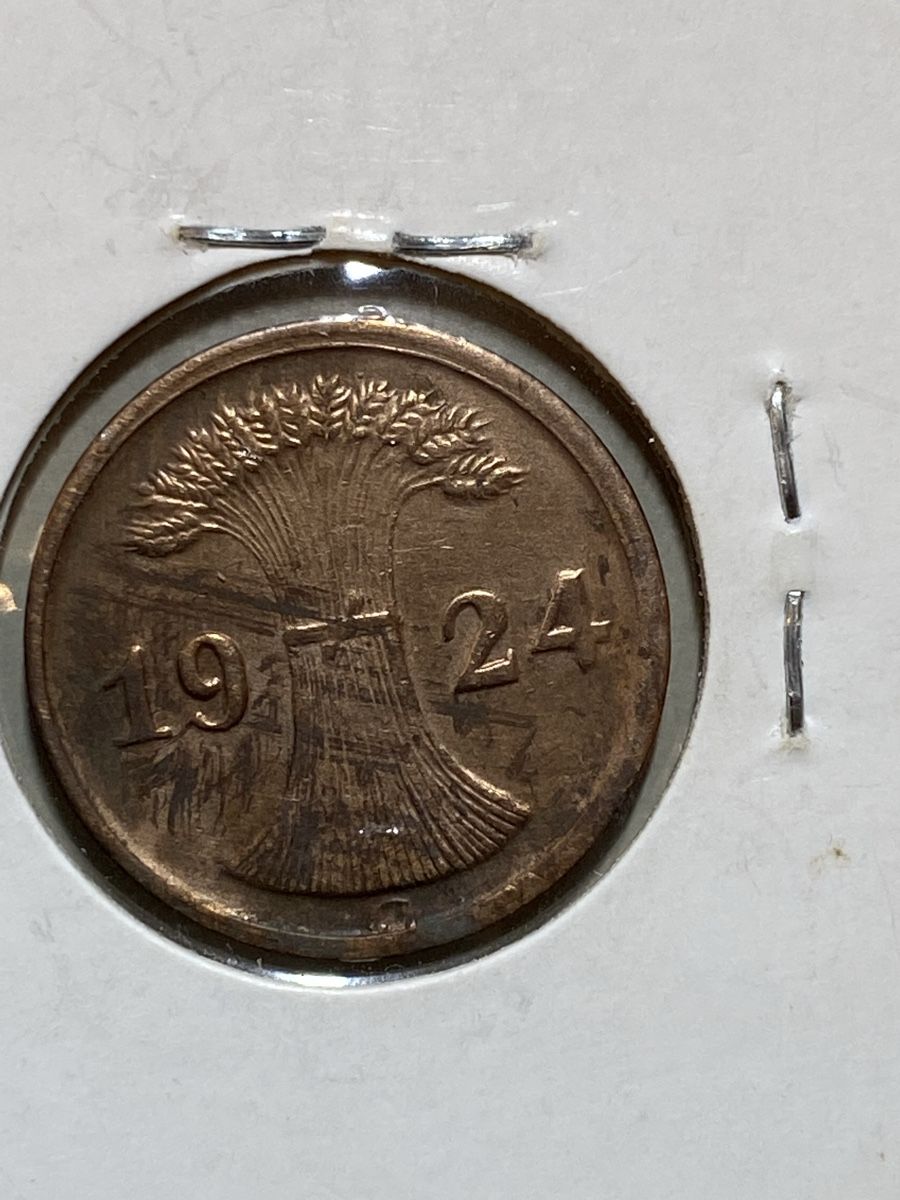 Tutti le monete: Allemagne - 2 Pfennig - 1924 – Usato da Payerne venduto da Mike1682 1