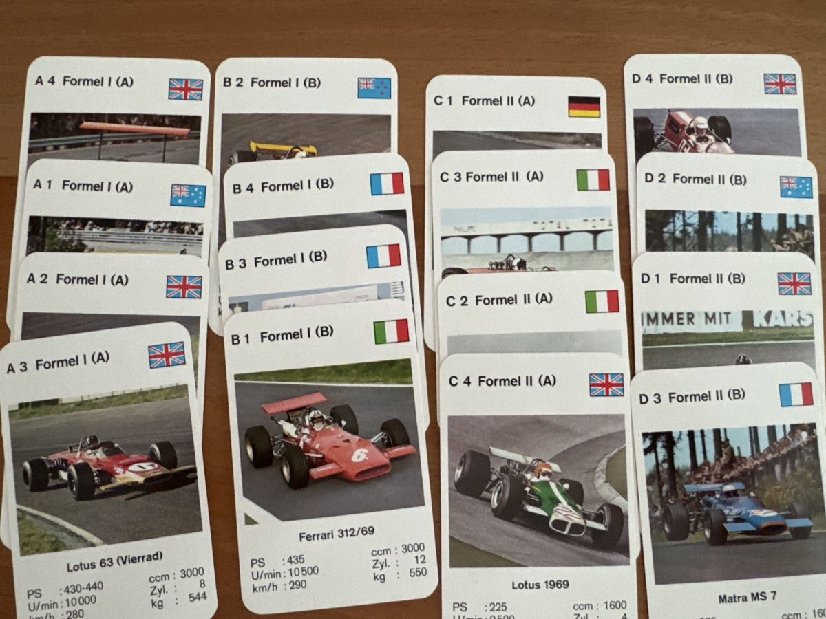 Giochi: PS Rennwagen Quartett  ASS – Usato da Zürich venduto da Smarties13 2