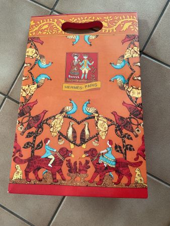 Sac shopping Hermès, Vintage, papier, collector