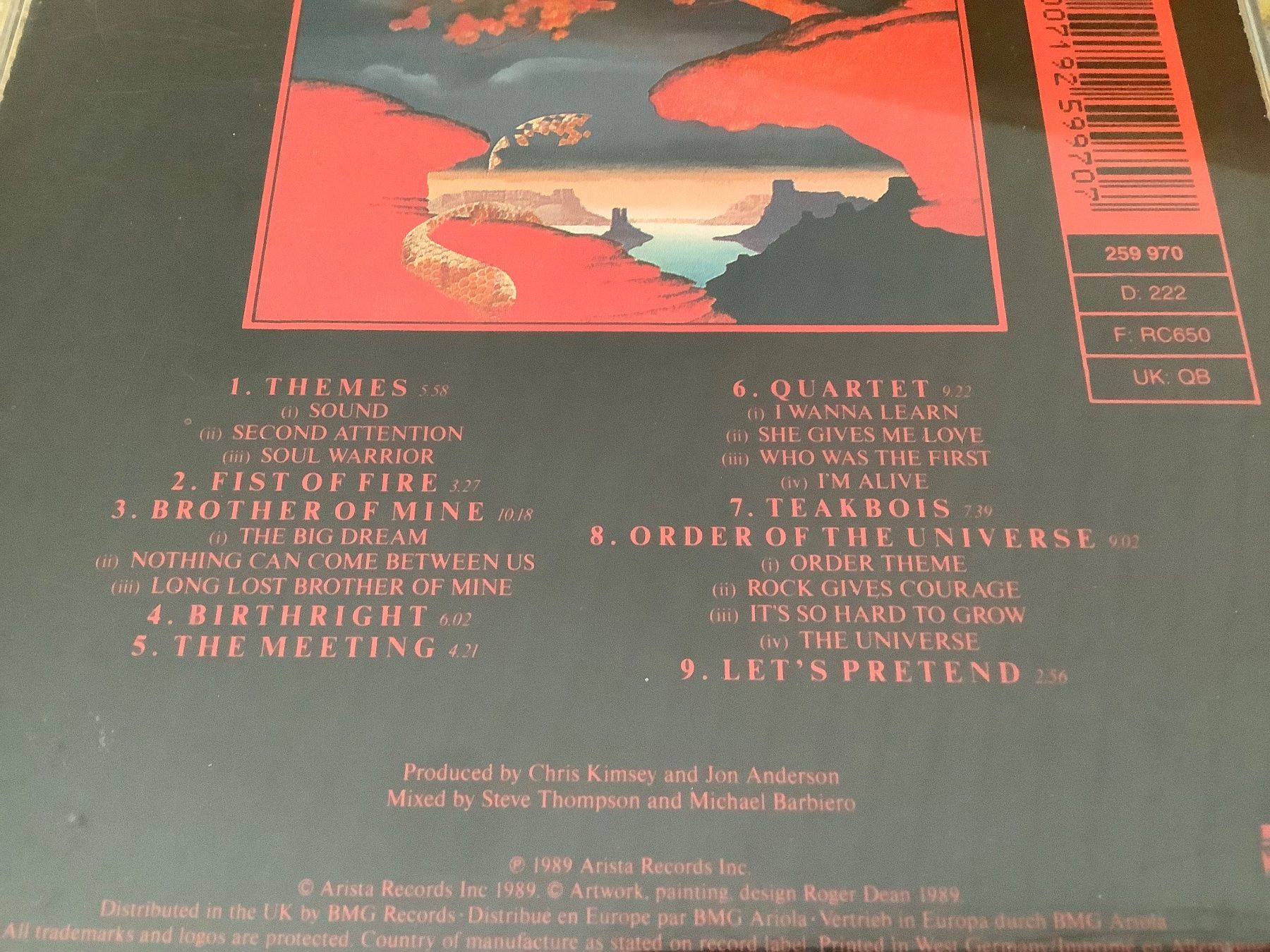 CD: Anderson  Bruford  Howe  Wakeman – Usato da herzogenbuchsee venduto da HIFIANER 1