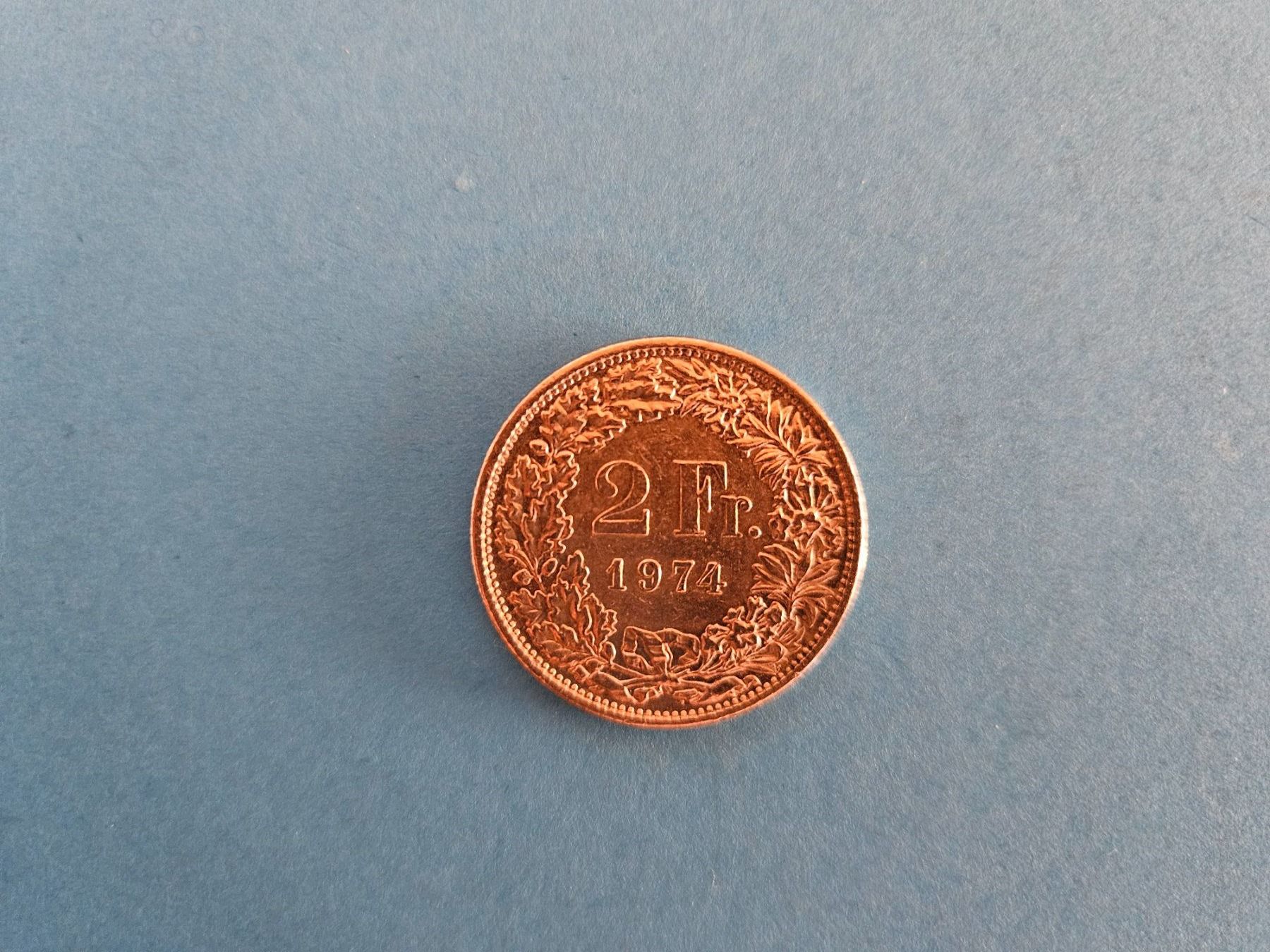 Tutti le monete: 2 Franken, 1974 – Usato da Trachslau venduto da Daniel12766