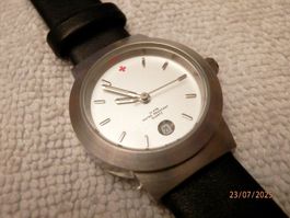 CH-Rotes Kreuz, Damen Armbanduhr, Quartz, Datum, 28mm, 10ATM