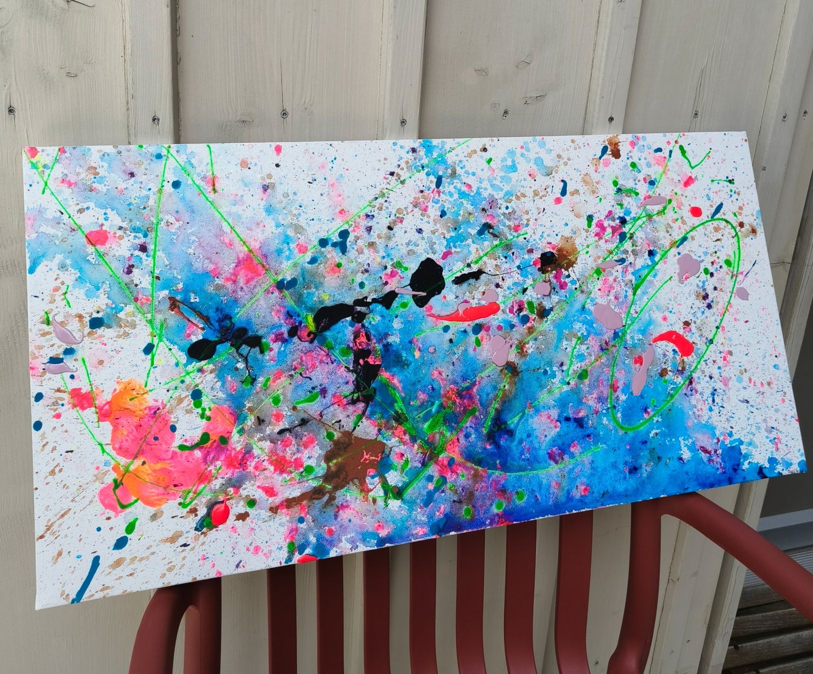 Dipinti: Acryl Bild "Farbklecks" – Usato da Zwieselberg venduto da Stesar01 2