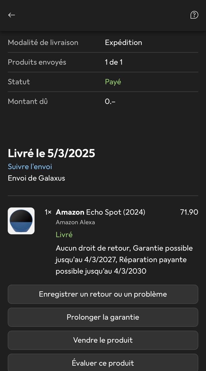 Wecker: Réveil connecté Amazon echo spot  – Gebraucht aus Avenches von loi_cp2h 1