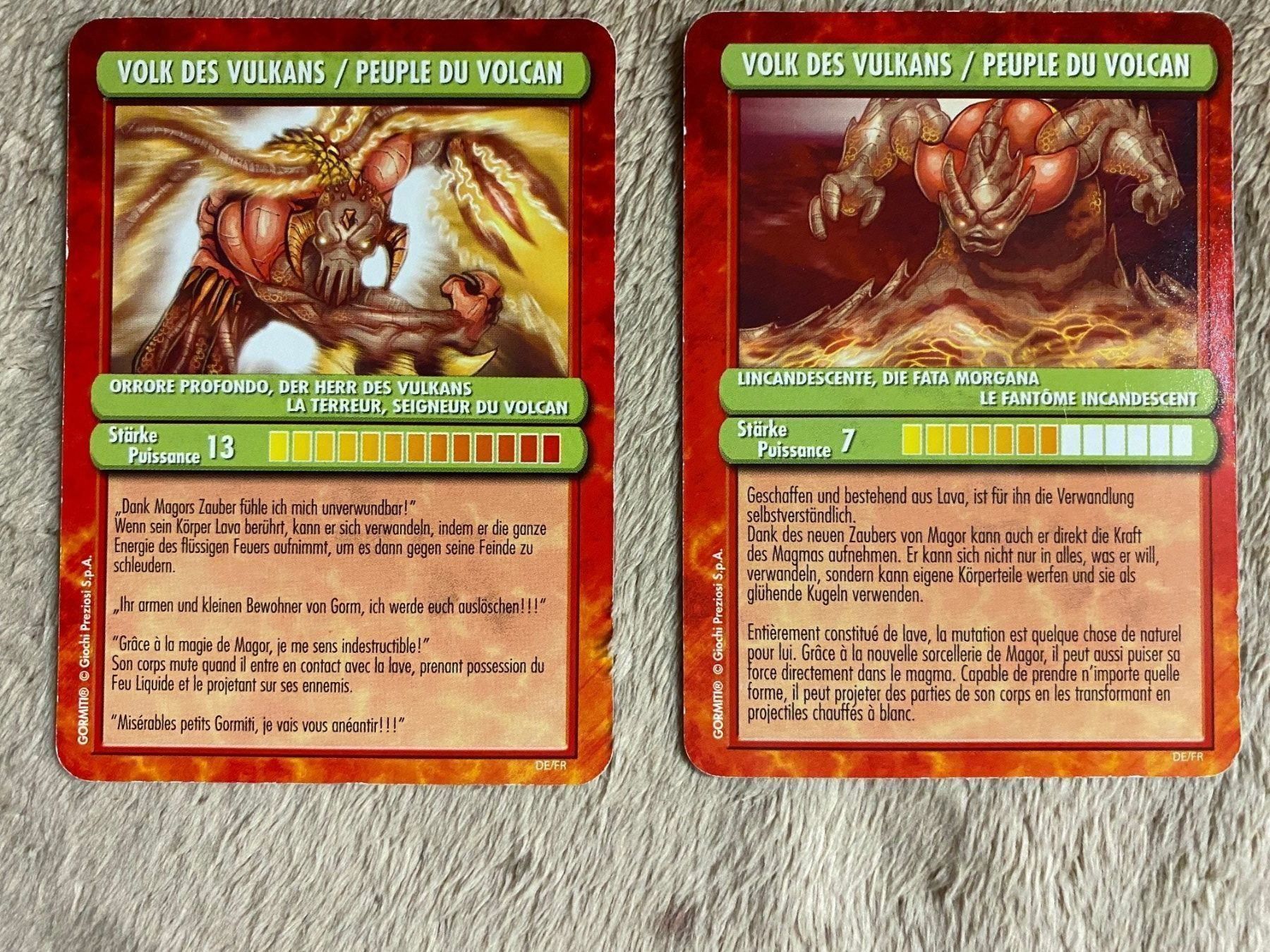 Giochi: Gormiti Volk des Vulkans Karten – Usato da Kastanienbaum venduto da Muenchnerkindl1