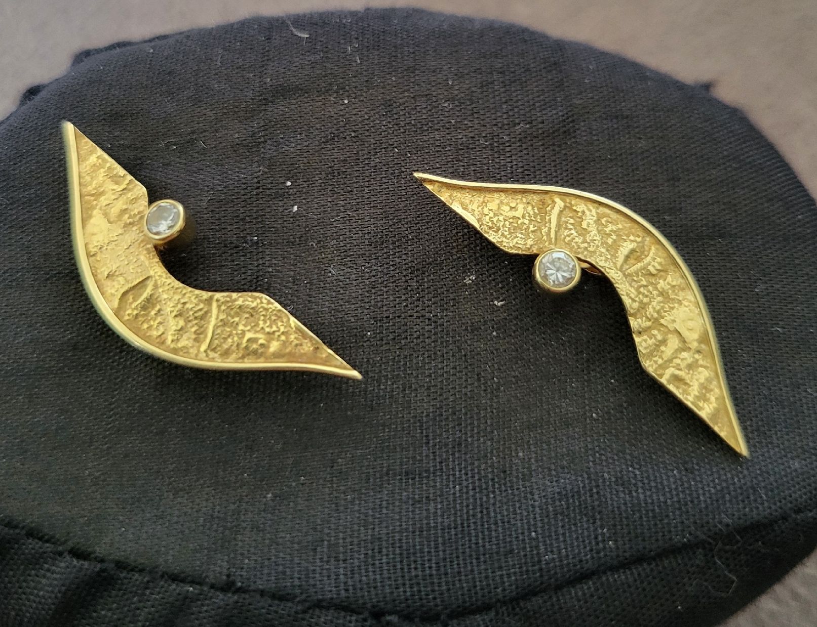 Orecchini pendenti & Orecchini a lobo: Goldohrringe mit Zirkonia – Usato da Gutenswil venduto da ghekko88 2