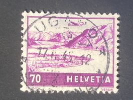 Schweiz 1945 Flugpost 70 Vollstempel LUGANO 3 17.II.45