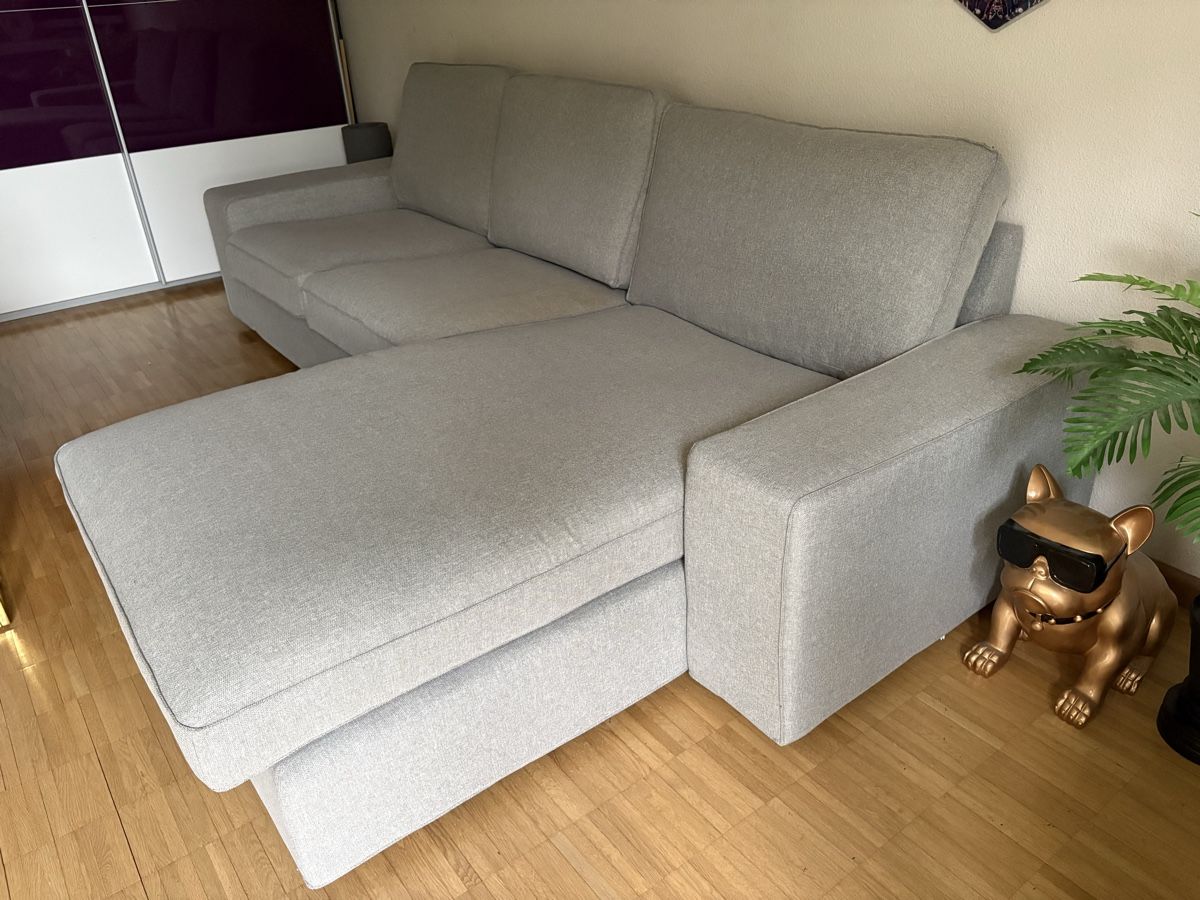 Divani: IKEA KIVIK Sofa mit Recamiere – hellgrau – Usato da Allschwil venduto da RamonaG93 1