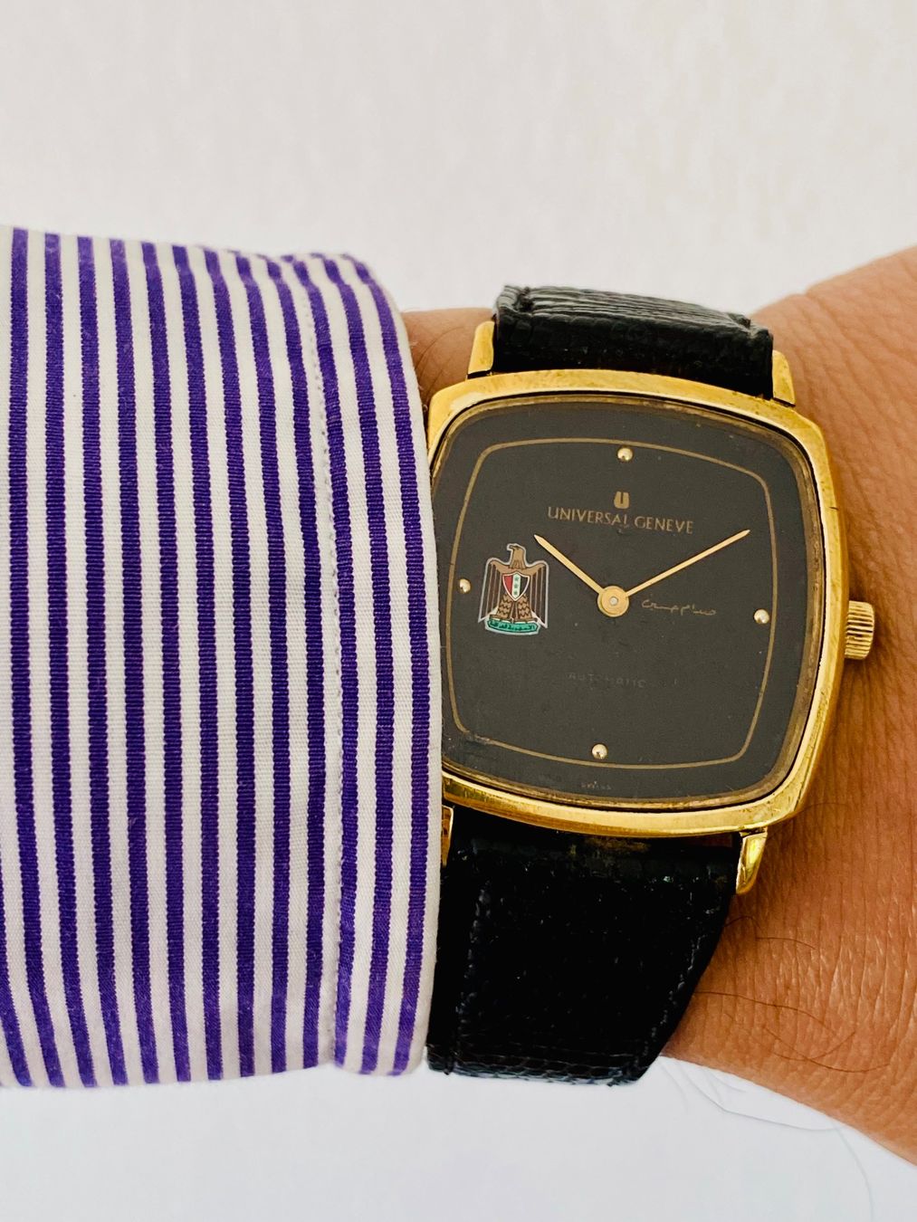 Universal Genève Orologi: Universal Geneve Saddam Hussein Iraq - Rare / Selten – Usato da Küsnacht ZH venduto da Pedramy 4