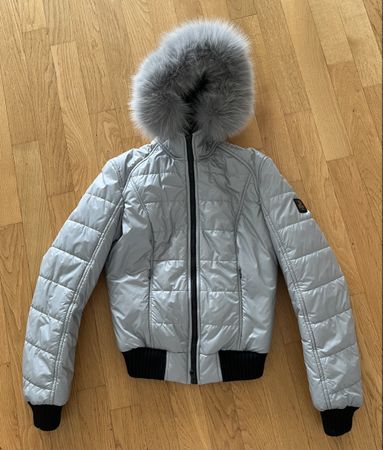 Refrigiwear Winterjacke Silber Gr. M mit Pelzkragen ❄️ (59)
