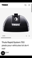 4x Thule Rapid System 753000  pieds pour barre de toit