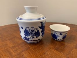 7 japanische Sake Wärmer m/Tasse