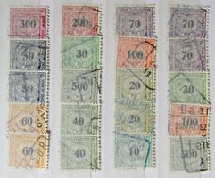 SWITZERLAND: Lot des timbres ferroviaires, O