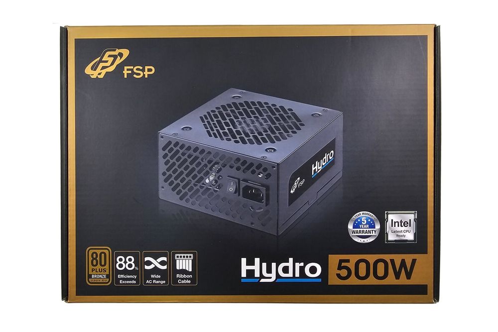 Alimentation FSP Hydro Pro 500W – 80+Bronze, Certificat 230V EU, Ventilateur 120mm, Câbles Noirs Plats