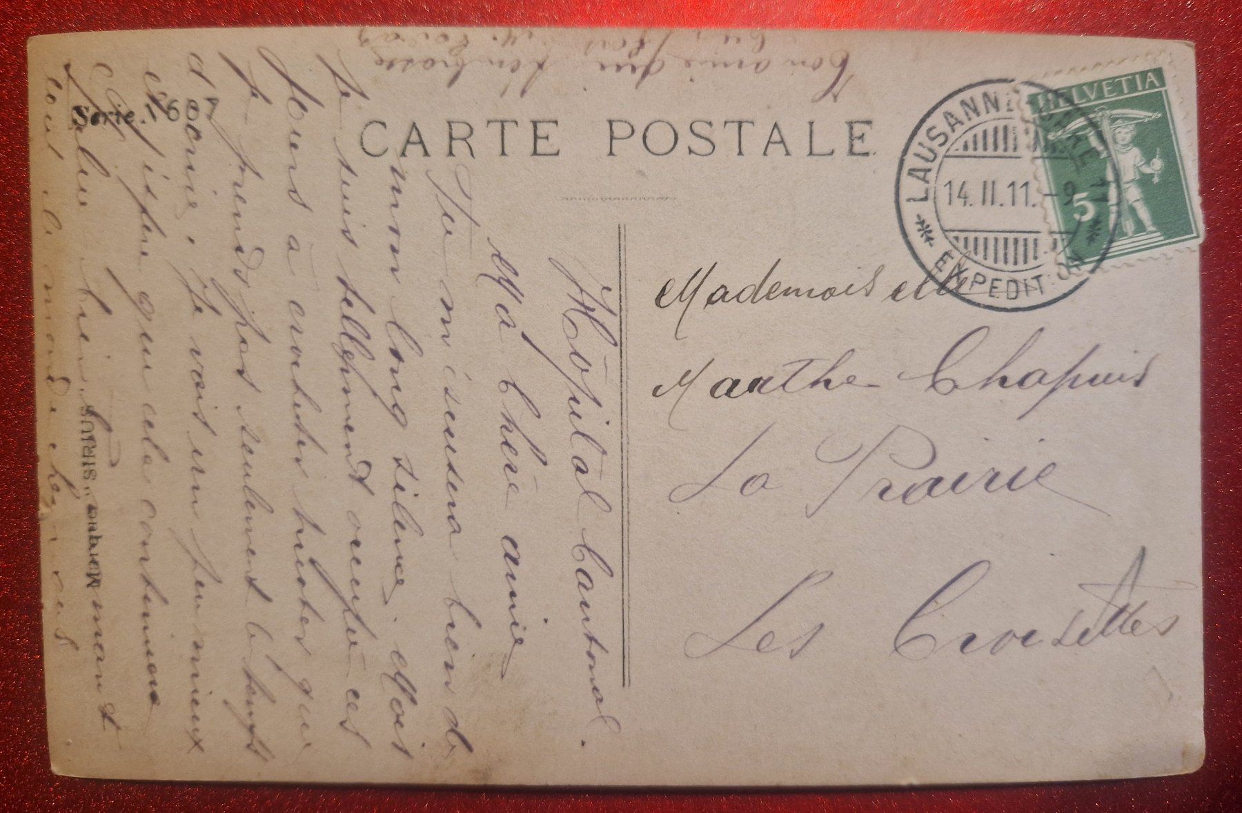 Cartoline postali: Mädchenportrait 1911, Top – Usato da Melchnau venduto da Arthurius 1