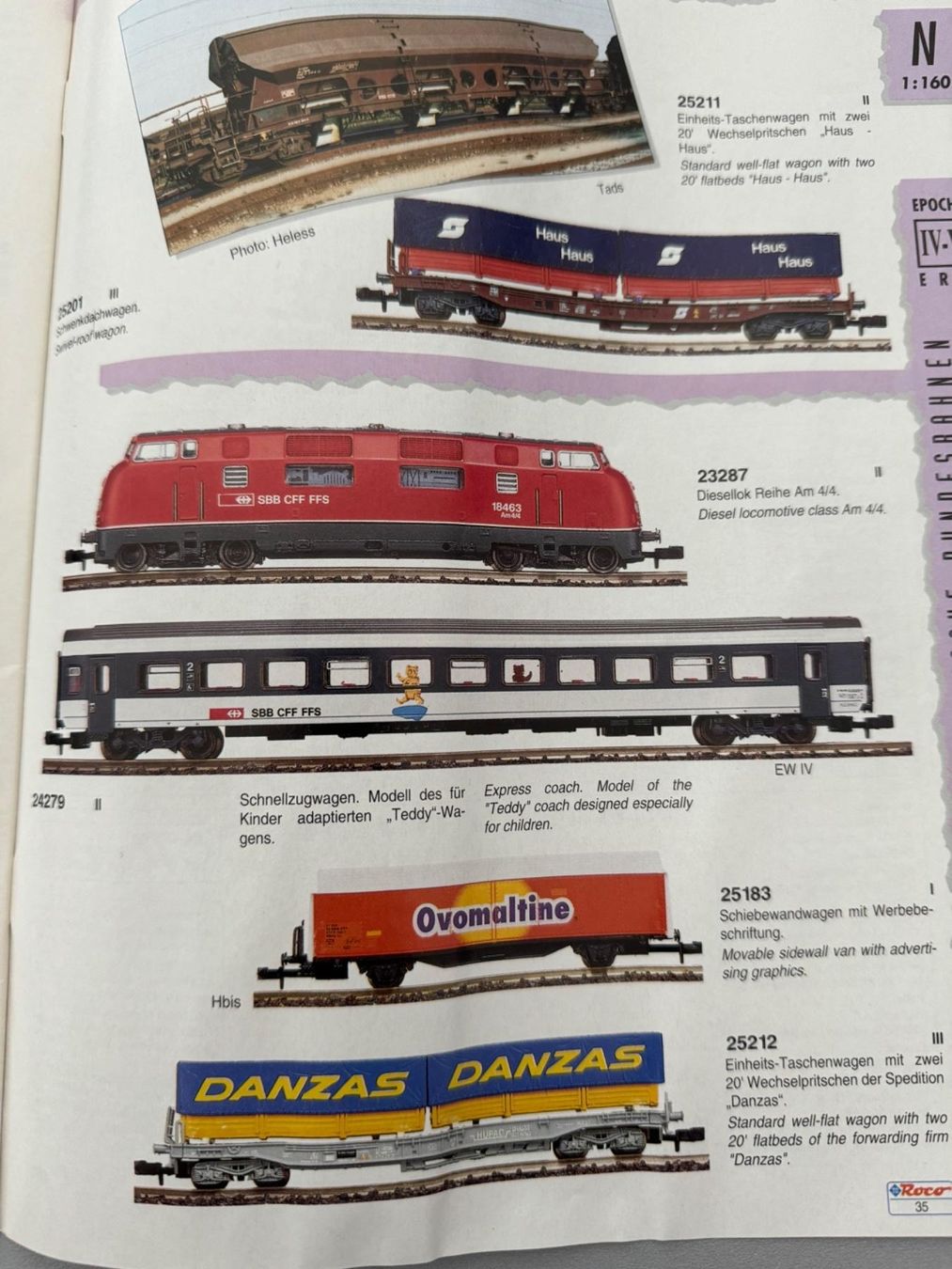Roco Modellini di ferrovie: ROCO - Katalog 1993 – Usato da Fehraltorf venduto da Success 3