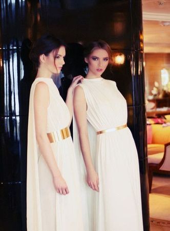 Greek goddess style summer maxi dress