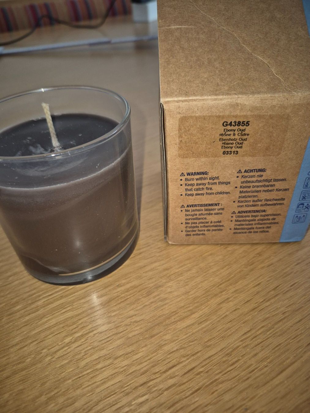 Partylite Candele: Partylite Duftwachsglas Ebenholz-Oud – Usato da Buttikon SZ venduto da sefa02 1