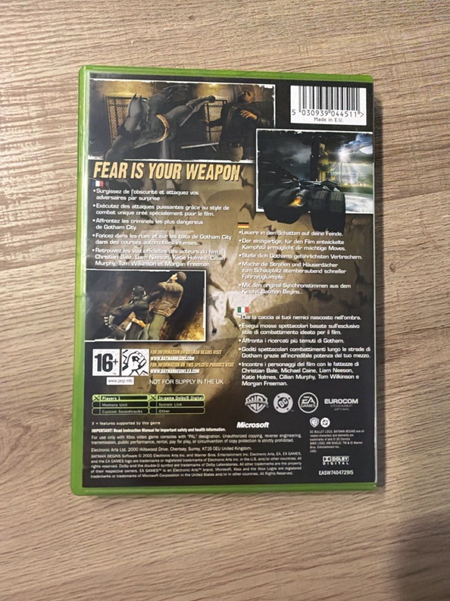 Giochi: Batman Begins Xbox – Usato da Hagendorn venduto da masterchieff 1
