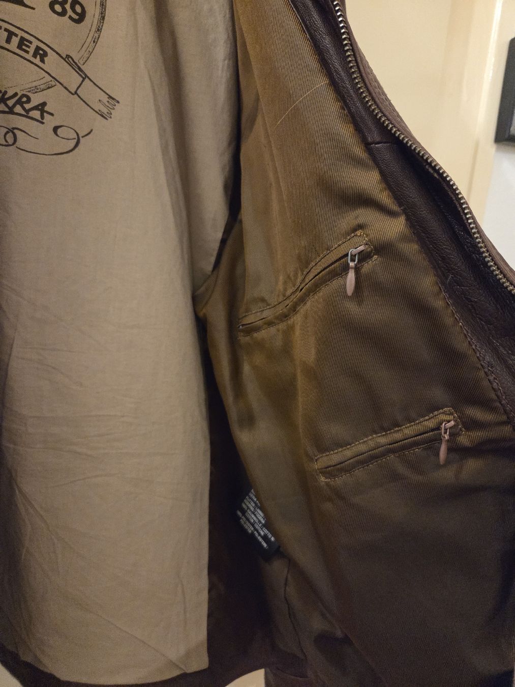 Moorer Jacken: Veste en cuir brun David Moore, taille 54 – Gebraucht aus la Chaux-de-Fonds von Firenze6 3