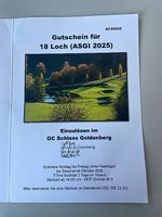 Gutschein für 18 Loch GC Schloss Goldenberg