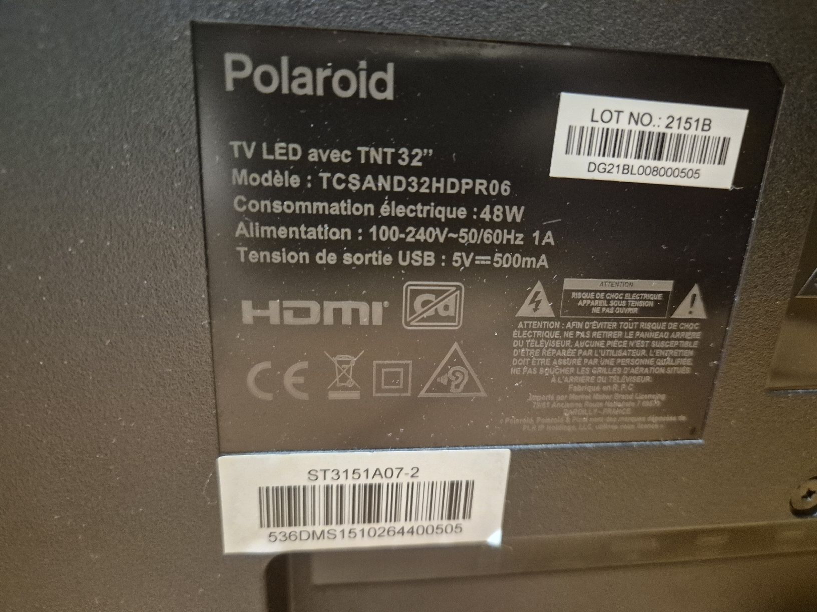Televisori: Fernsehe 80cm Polaroid – Usato da Wettingen venduto da ExpresTransport 1