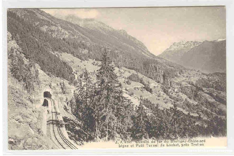 Cartoline postali: Martigny - Châtelard Tunnel de Lachat – Usato da Emmenbrücke venduto da teestube