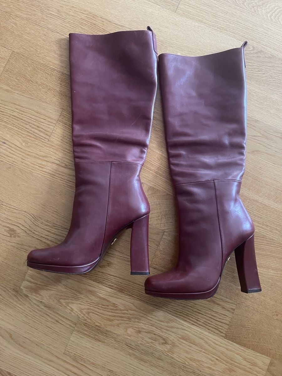 Scarpe da donna: Stiefel Leder Absatzschuhe Gr. 36-37 – Usato da Rüschlikon venduto da leo_mwz2 2