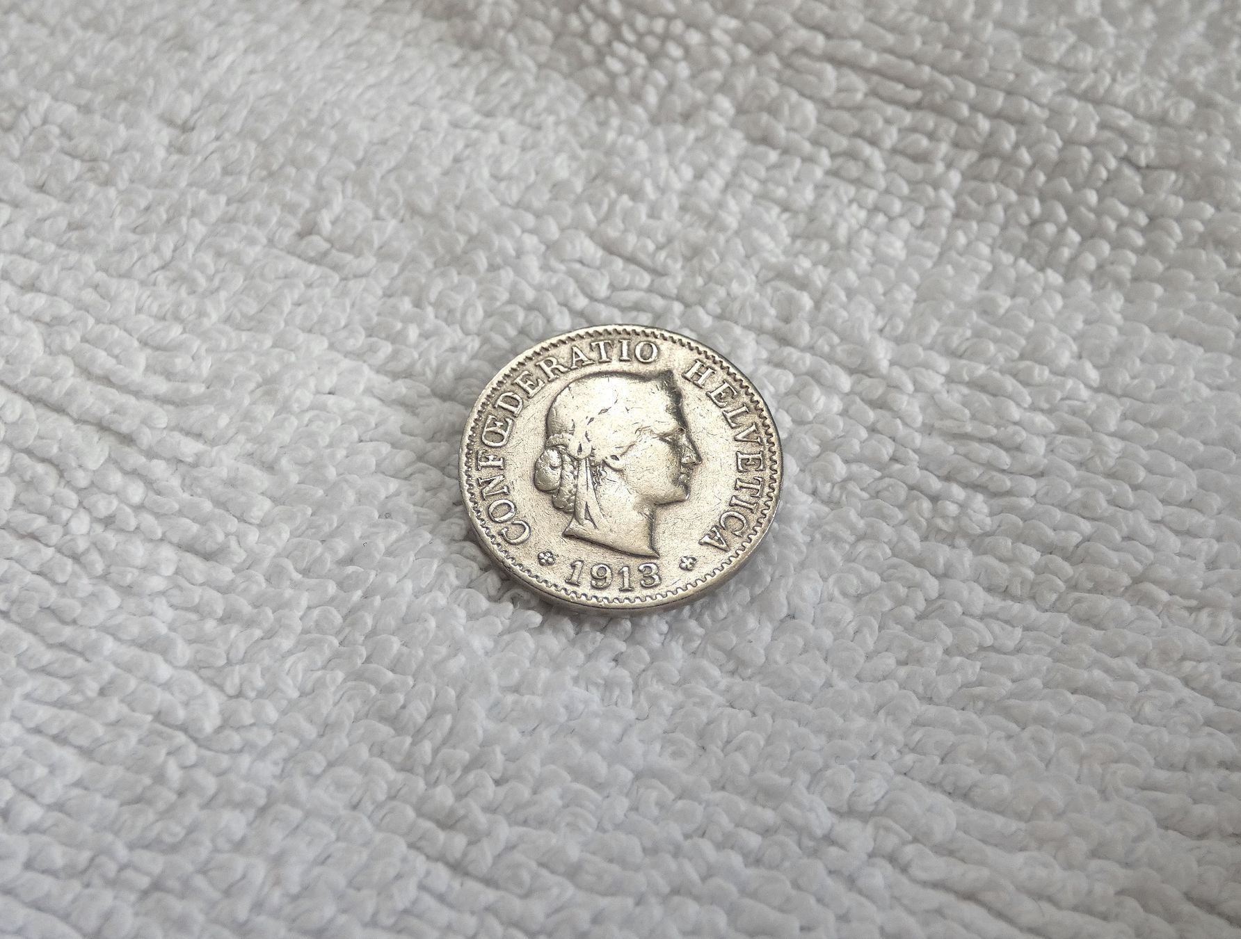 Tutti le monete: 5 centimes/rappen 1913 – Usato da Nyon venduto da Ilmi09