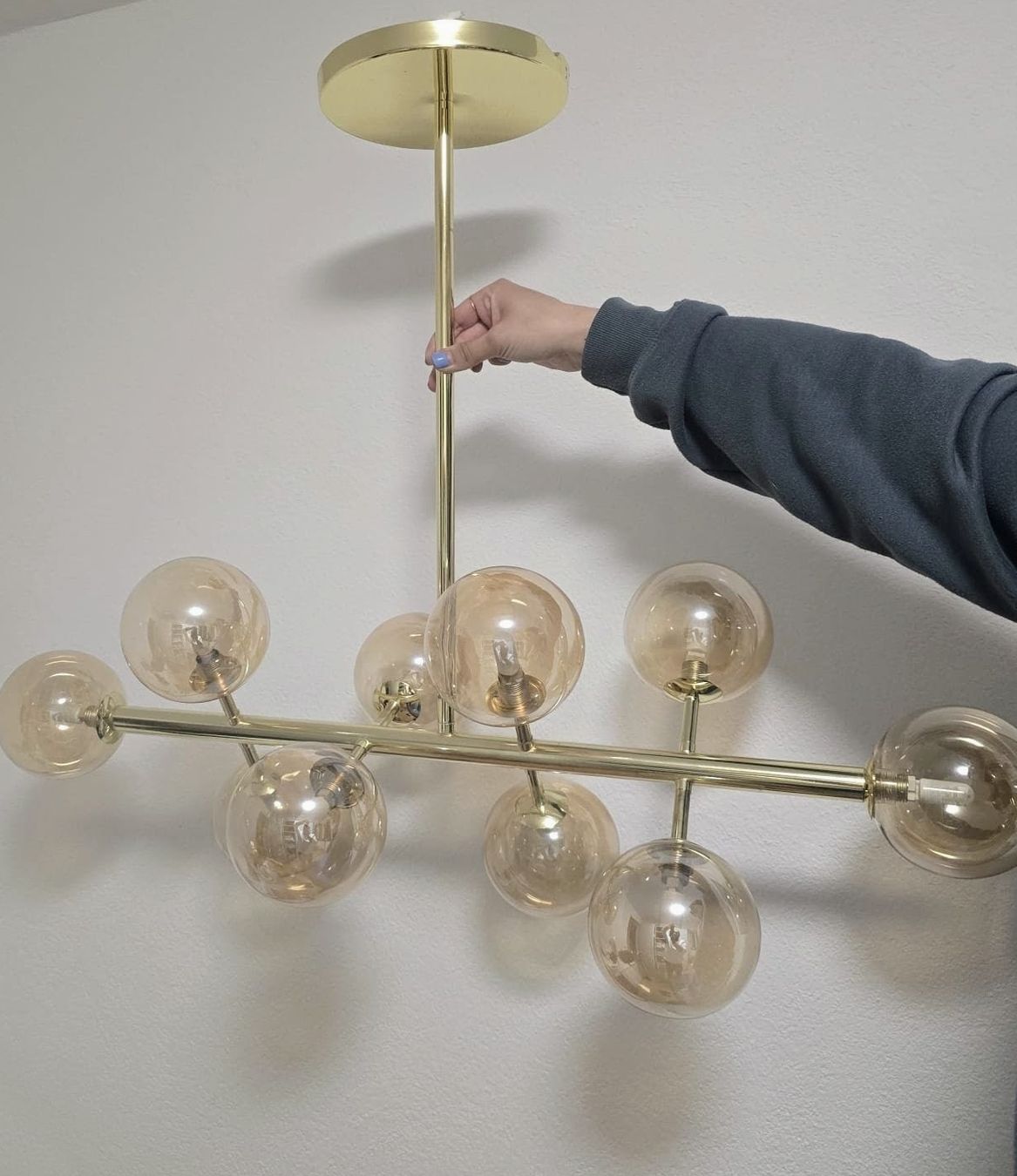Lampadari & plafoniere: Hängelampe RAMIS Metall Gold – Usato da Ennenda venduto da eri_pf5s