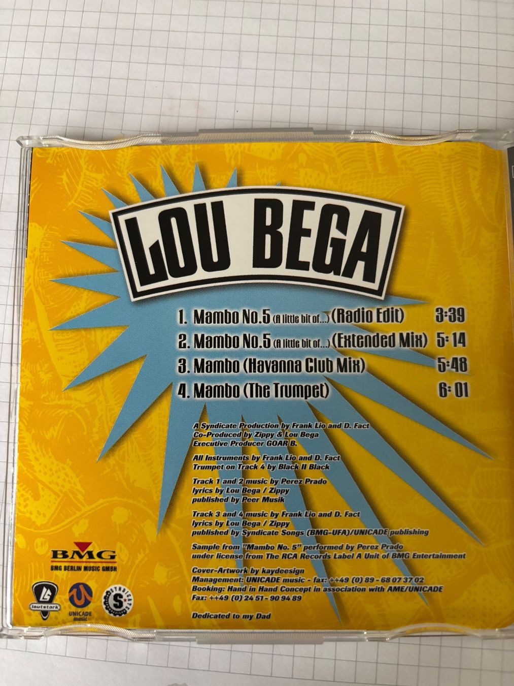 CD: CD Lou Bega Mambo Nr. 5 – Usato da Balsthal venduto da Uroby 1