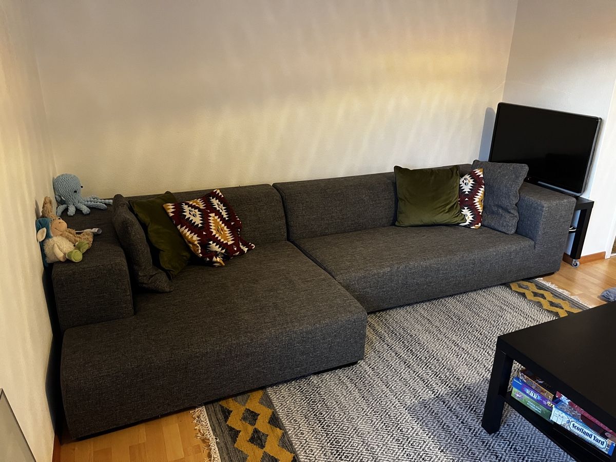 Divani: Grosses grau meliertes Sofa – Usato da Winterthur venduto da SophiaG. 1