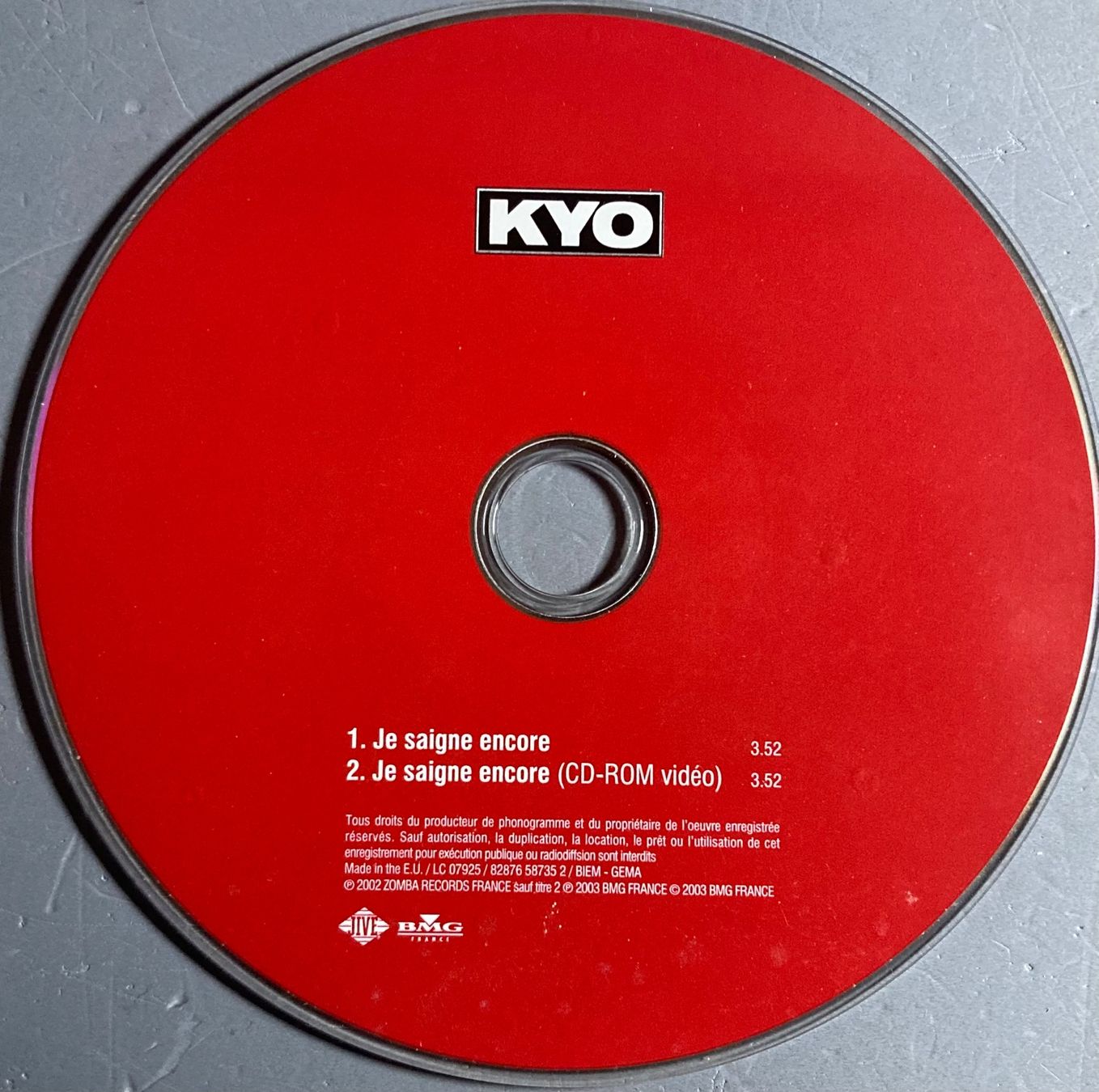 CDs: KYO - JE SAIGNE ENCORE – D'occasion à Poliez-Pittet par Newtown-Records 2