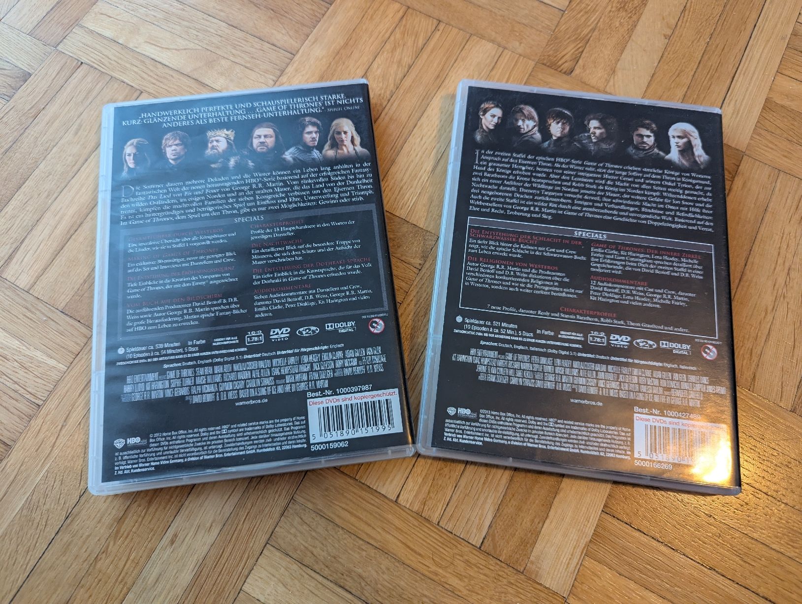 Tutti i DVDs: Game of Thrones Staffel 1 & 2 komplett – Nuovo (secondo la descrizione) da Romanshorn venduto da raykay 1