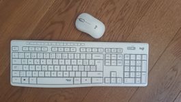 Logitech Tastatur und Maus Set Weiss