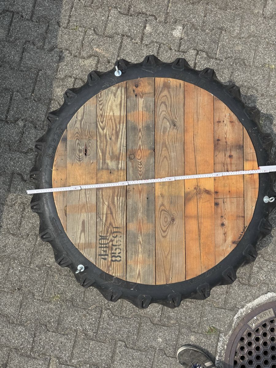Tavoli: Tisch aus Traktorreifen D=1m – Usato da Fislisbach venduto da dersportliche 1