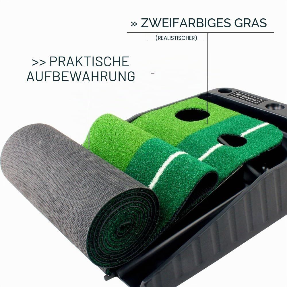 Bodenmatten: Puttingmatte Golfmatte Putting Trainer mit Ballrückgabe – Neu und originalverpackt aus Herisau von Zevora 5