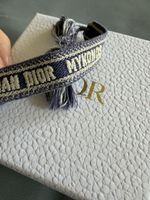 Bracciale Christian Dior Mykonos tessuto blu unisex