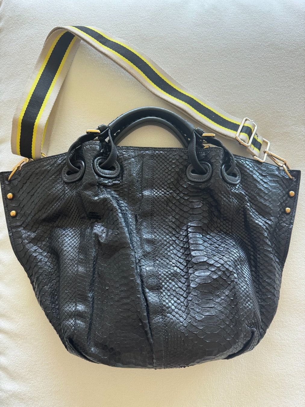 Borse da donna: Handtasche Krokoleder Mabiani – Usato da St. Gallen venduto da schwarzundweiss 6