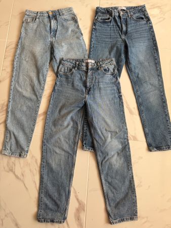 Vintage ZaraJeans Hosen im Set, Mom Jeans, Y2K, Gr 36