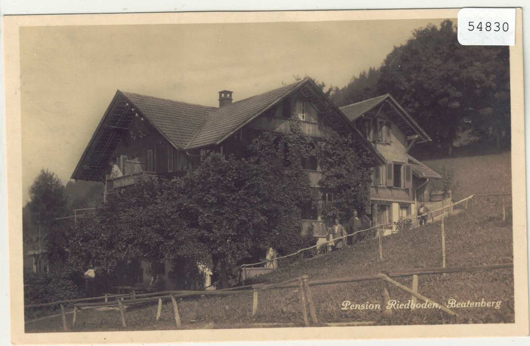 Cartoline postali: Pension Riedboden - Beatenberg - animee – Usato da Ettingen venduto da Kartenplanet