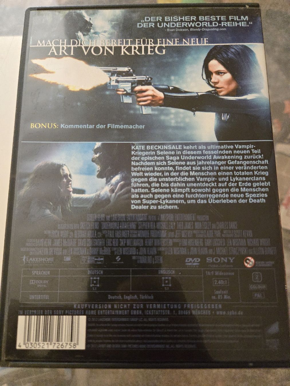 Tutti i DVDs: Underworld Awakening DVD – Usato da Bussigny venduto da Kfdlt 1