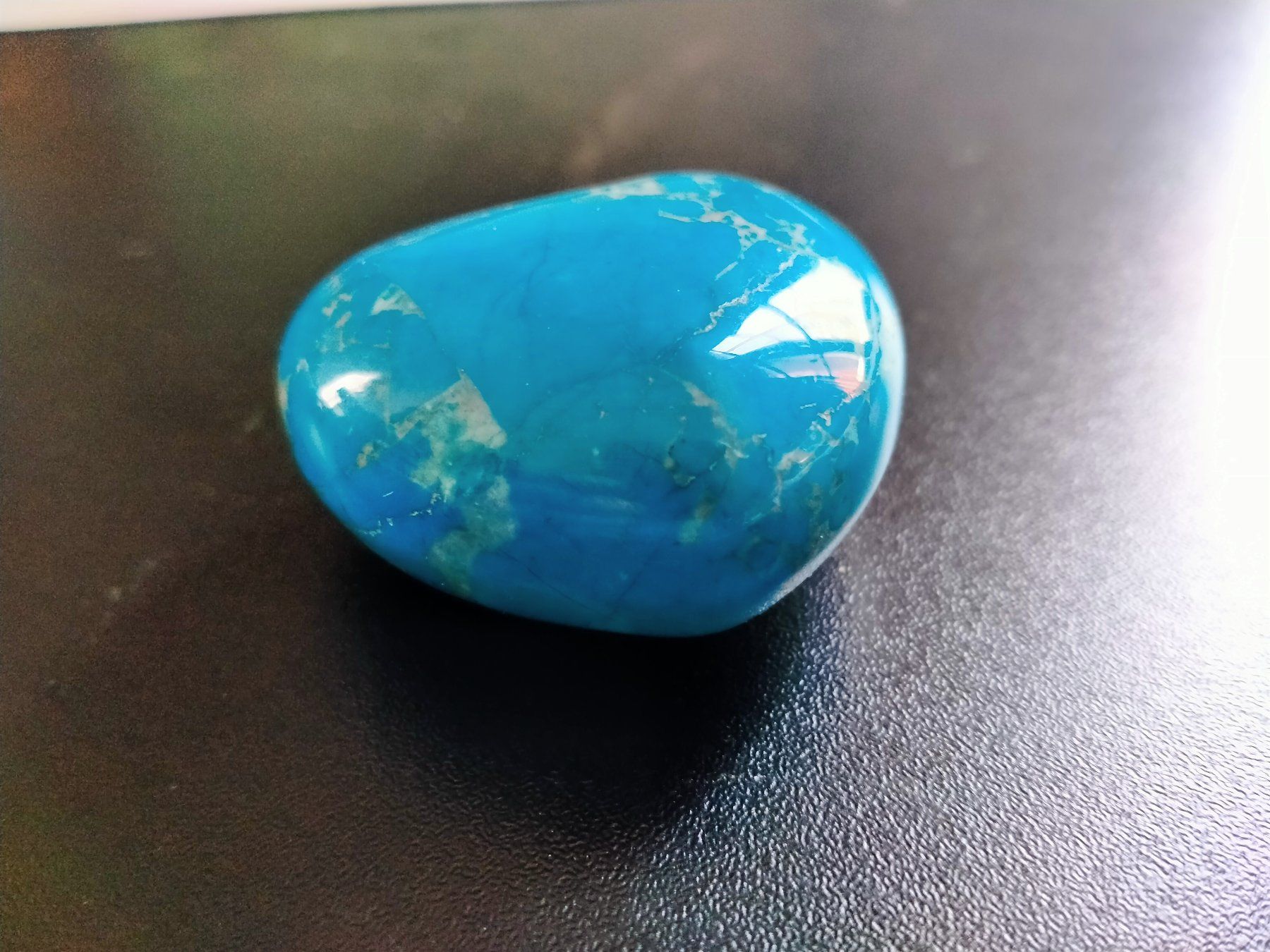 Minerali & Pietre curative: Türkis Herz Handstein Cabochon Halbedelstein Glücksbringer – Usato da Küssnacht am Rigi venduto da perlboote 3
