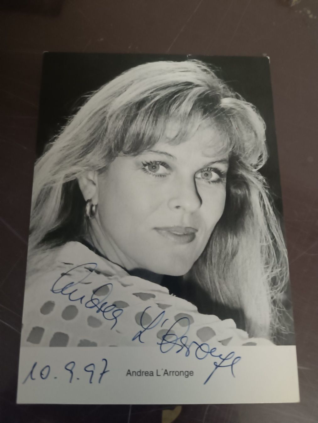 Autografi: Andrea L’Arronge - handsigniert – Usato da Menziken venduto da Artographs